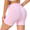 Shorts Aliexpress Transfronteiriços Tk Europeus e Americanos Calças de Yoga de Cintura Alta Femininas Pêssego Manga Curta Esportes Fitness Secagem Rápida Levanta Bumbum