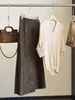 Saia midi de camurça cor de café com estampa de leopardo vintage para mulheres, saia de cauda de peixe de outono de cintura alta em linha A que afina