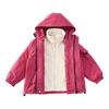 Chaqueta de Trabajo para Niñas Primavera y Otoño Chaqueta Exterior con Capucha Grande para Niños Otoño e Invierno Ropa Deportiva para Niñas de Secundaria