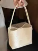 Bolsa Feminina de Luxo de Nicho Yue Zi Trançada 2026 Nova Estilo Coreano Bolsa Saco Retrô Casual Ombro Bolsa de Mão