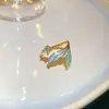Anillo Abierto de Zirconia Cola de Pez Modelo Nuevo 2026, Diseño de Moda y Sencillo, Anillo para Dedo Índice, Anillo Versátil Exquisito de Nicho