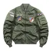 Chaqueta de aviación MA1 para primavera y otoño, chaqueta de vuelo de la Fuerza Aérea para hombre, chaqueta cruzada para hombre, mono, cuello de béisbol, top