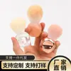 Novo Pincel Pequeno para Nail Art em Formato de Maçã, Pincel Único para Blush, Pincel para Remover Pó, Pincel de Maquiagem Portátil, Ferramenta de Beleza para Iniciantes