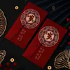 Envelope vermelho tridimensional de alta qualidade, fosco, espessado, papel duro, envelope vermelho com borla de mil yuans, presente de retorno de bênção, grande sorte e prosperidade, envelope vermelho de Ano Novo Chinês