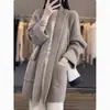 Colección Otoño/Invierno 2026: Suéter Cálido, Versátil, Sencillo, Casual, Tejido, Abrigo, Cárdigan de Moda, Top de Longitud Media para Mujer