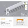 Canal de Aluminio para Luz Lineal LED al por Mayor del Fabricante, Luz Lineal con Borde, Canal de Luz de Aleación de Aluminio, Perfil de Canal de Aluminio para Luz Lineal