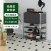 Armário de revistas com porta basculante estilo tronco de árvore Estante estilo japonês Estante com prateleiras Armário com gavetas Armário lateral para sala de estar Armário de armazenamento para entrada Armário de armazenamento nórdico