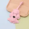 Nuevo Colgante de Perro de Peluche Muñeca de Cuero Decoración de Bolso Llavero Perro de Dibujos Animados de Cuero Sintético Colgante de Mochila