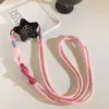 Nueva Funda para Teléfono Móvil Ins Blanca Fishboard Estrella de Cinco Puntas Clip Trasero Correa Diagonal Cadena Cruzada Lateral Salida Femenina Universal