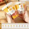 Taza de café taza de té de leche desechable taza para bebida fría con tapa taza para bebida de jugo de fruta casera empaque para llevar vaso de plástico para bebida
