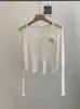 Blusa de Proteção Solar Manga Longa Estilo Suave para Mulheres, Cardigã de Tricô Floral Tridimensional Estilo Curto de Verão, Peça de Roupa Externa Casual Versátil