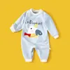 Macacão Novo para Bebê Primavera e Outono 2023 Macacão de Primavera para Menino Roupa de Fora Roupas para Menina Macacão de Manga Longa