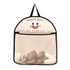 Bolsa Colgante para Guardar Ropa Interior y Calcetines con Cara Sonriente, Bolsa de Almacenamiento Multifuncional para Hogar, Dormitorio, Armario, Baño, Bolsa a Prueba de Polvo de Gran Capacidad