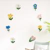 Pegatinas de Pared de Fieltro Lindas de Flores para Niños Fiesta de Cumpleaños Decoración de Aula Diseño Fondo Accesorios