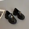 Mocasines Camellia para mujer, nueva colección otoño 2026, suela gruesa, versátiles estilo JK, inspiración británica, zapatos pequeños de piel, plataforma impermeable, zapatos de mujer de moda