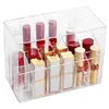 Caixa de Armazenamento de Batom Famosa na Internet Transparente Doméstica à Prova de Poeira Multi-Grade Blush em Pó Compacto com Tampa Display de Cosméticos Brilho Labial