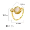 Europa e Estados Unidos moda joia transfronteiriça cem personalidade abertura ajustável diamante borboleta estrela amor cobre micro cravação anel