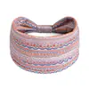 Diadema de Yoga Bohemia Retro Estampada Europea y Americana Diadema Deportiva para Mujer Anti-Sudor Correr Versión Ancha Pañuelo Africano