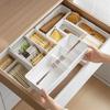 Caja de Almacenamiento para Cajón de Cocina Japonés Retráctil con Divisiones para Vajilla Caja Organizadora de Escritorio para Papelería de Oficina