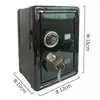 Entrega en una sola pieza mini caja fuerte de metal alcancía creativa caja fuerte con llave decoración fabricante en stock