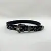 Cinturón Vintage Estilo Desgastado con Hebilla Tallada para Mujer, Adecuado para Combinar con Jeans y Faldas, Cinturón Femenino Estilo Post-Apocalíptico