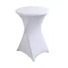 Venta Directa de Fábrica Cubierta para Mesa de Bar Color Sólido Mantel para Mesa Alta de Banquetes y Cócteles Mesa Redonda Elástica Ajustable