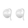 Bajo el árbol de baniano plata S925 nueva moda bola cepillada gancho para la oreja aretes de nicho de alta gama para mujer viajero combinable joyería para la oreja