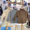[Stock Listo] Suéter de Cuello Alto para Niños Otoño e Invierno 2025 Nuevo Estilo Kidsren Niños y Niñas Invierno Todo en Uno Terciopelo Tejido