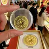 Pegatinas para Teléfono de los Cinco Dioses de la Riqueza de Cinco Caminos Chapadas en Oro, Imanes para Nevera Atractores de Fortuna, Pegatinas de Lingotes de Oro, Artículos Populares para Transmisiones en Vivo, Regalos al por Mayor