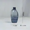 Atacado do Fabricante Vaso de Vidro Colorido de Pequeno Diâmetro Vaso de Flores Hidropônicas Decoração de Mesa para Sala de Estar Enfeites Garrafa de Vidro