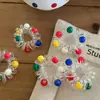 Gorro de Colores Dulces, Cuerda para Teléfono, Goma para el Cabello, Corazón Lindo y Femenino, Cuerda Versátil para el Cabello, Banda Elástica de Goma de Alta Elasticidad, Cinta para la Cabeza, Diadema