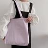 Hanfeng Noirnine Bebe Bolsa de Lona Bordada de Gran Capacidad ins Hanfeng Bolsa de Tote para Estudiantes Mujeres