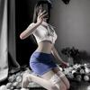 Meinel lencería sexy sexy sirvienta estudiante azafata mujer policía Secretaria uniforme de enfermera conjunto en nombre de cabello