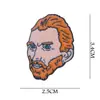 Explosiones transfronterizas Europa y Estados Unidos bajan el petróleo insignia de personaje de Van Gogh estilo pintura al óleo broche clásico arte de dibujos animados joyería al por mayor