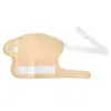 Faixa elástica ajustável para suporte do ombro, faixa de óleo de rícino para o ombro, cinta de compressão reutilizável para suporte do ombro