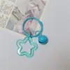 Llavero de campana de pentagrama colorido estilo Ins, colgante acrílico, lindo y creativo, accesorio pequeño para bolso para niñas