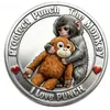 Moneda Conmemorativa de Acrílico Plano Momkey2D Ilove Punchprote Protect Punch Transfronteriza