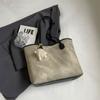 Bolso de mano de gran capacidad con textura vintage para mujer, bolso de hombro para uso diario, estilo coreano, 2024