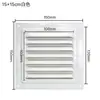 Persianas Transfronterizas, Persianas con Lamas, Rejillas de Ventilación, Cubiertas Impermeables, Rejillas de Ventilación Transpirables para Disipación de Calor, Salidas de Aire con Rejilla