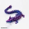 Dragones de Cristal Impresos en 3D, Dragones de Diamante, Dragones de Piedras Preciosas, Adornos, Productos de Exportación para Sitios Web Independientes, Más Vendidos en Aliexpress, Luminosos de Tres Colores en 3D