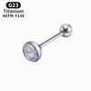 Estilo Europeo y Americano Escama de Pez Brillante Lengua Uña Acero de Titanio Al Por Mayor En Stock Versátil Discoteca Sexy Sirena Anillo de Lengua Piercing Joyería