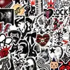 50 Hojas Pegatinas de Dibujos Animados Punk Subcultura Graffiti Decoración para Cuaderno Equipaje DIY Impermeables Venta al por Mayor Transfronteriza Disponible
