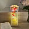 520 Día de San Valentín Nueva Simulación Flor de Lámina Oro Rosa Flor Única Eterna Caja de Regalo Regalo para Clientes