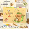 Organizador de Papel de Teste Capivara Bolsa de Armazenamento Bolsa Sanfonada Pasta Pasta para Aluno do Ensino Fundamental Classificação Multicamadas