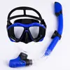 Óculos de Mergulho para Adultos Transfronteiriços, Máscara de Mergulho de Alta Definição para Europa, América e Sudeste Asiático, Conjunto de Máscara de Snorkel com Armação Grande e Vidro Temperado