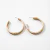 Pendientes de Acetato Marrón Ámbar en Forma de C para Mujer, Pendientes Circulares Sencillos y de Alta Gama, Nuevos Pendientes Estilo Retro de Hong Kong 2026