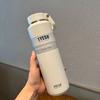TYESO taza gran capacidad hervidor deportes al aire libre hombres y mujeres portátil acero inoxidable 304 frío y caliente taza de fácil extracción