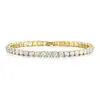 Pulsera Simple Unisex Transfronteriza de Fábrica Moda al por Mayor Estilo Tenis Joyería Ins mm Circonita