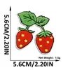 Patch de Bordado de Morango Desenho Animado Patch de Leite de Fruta Bordado Fofo para Roupa Infantil Decoração de Bolsa de Brinquedo Patch Termocolante