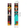 Transfronterizo Nuevo 2026 Parejas de Halloween Cortinas de Puerta Decoración de Atmósfera para Fiesta Navideña Banderines Colgantes Decorativos Venta al por Mayor de Fábrica